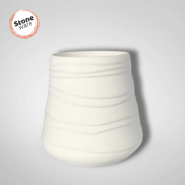 Stoneware Cascade Stemless Wine Glass